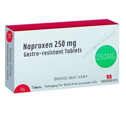 Order Naproxen 250mg/500 mg Gastro-resistant Tablets online in the UK